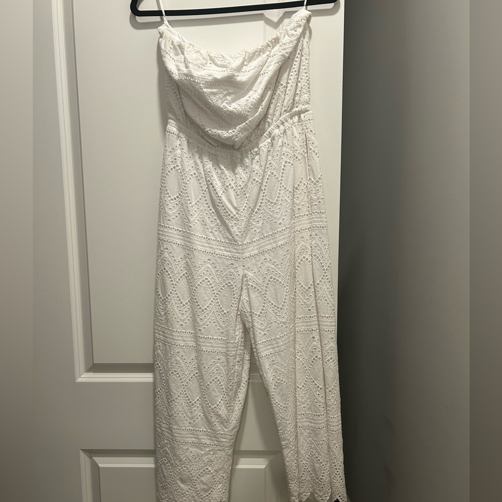 Express All white jump suit